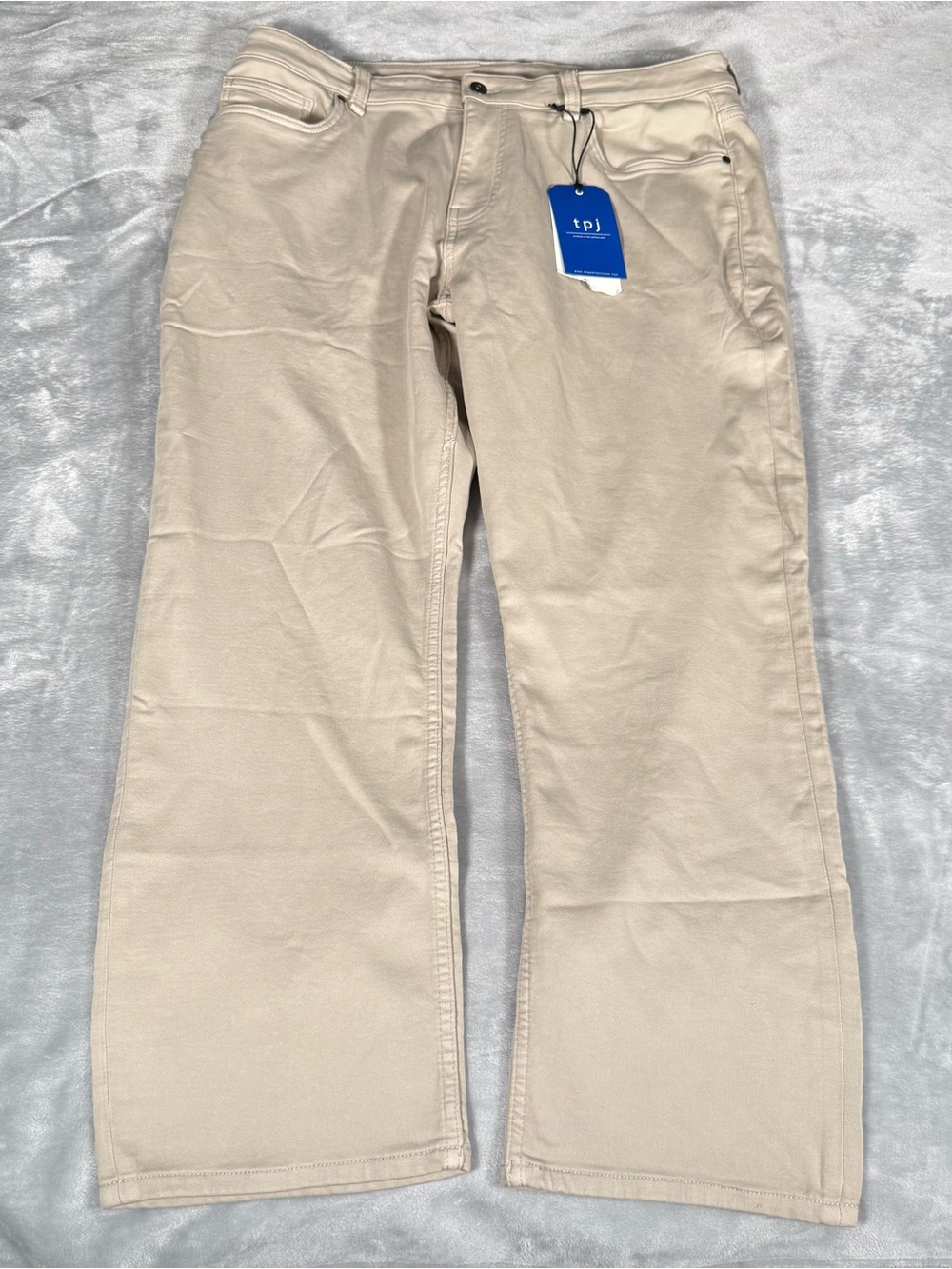 The Perfect Jean NYC Athletic Fit Pants Mens 38x30 (Fits 38x29) Light Khaki NEW